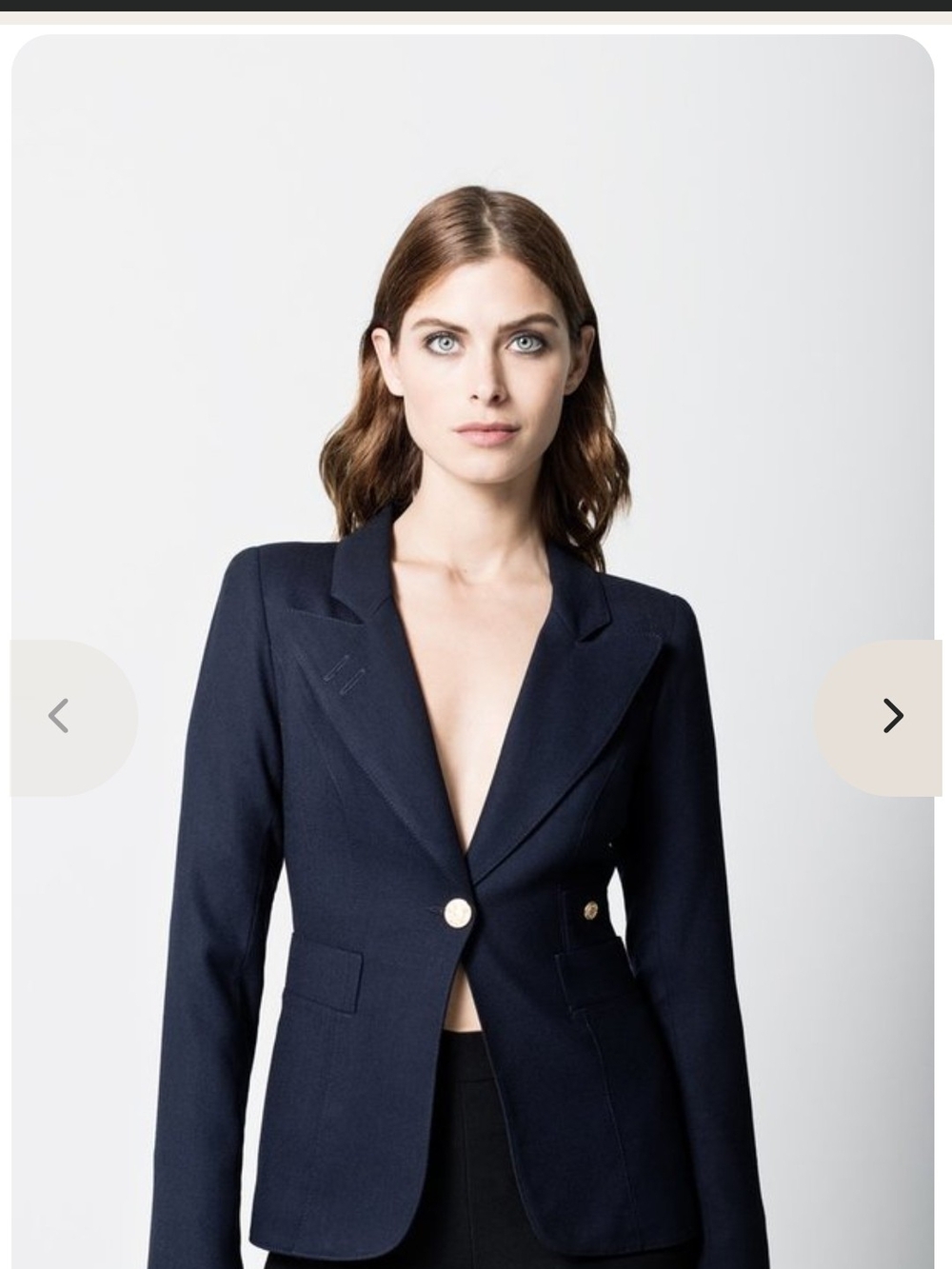 Smythe Navy Single-Button Women's Blazer Sz P